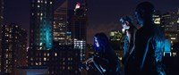 JUPITER ASCENDING, l-r: Doona Bae, Spencer Wilding, David Ajala, 2015. ph: Murray Close/©Warner Bros. Pictures