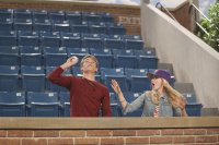 Liv and Maddie, Lucas Adams (L), Dove Cameron (R), 'Home Run-A-Rooney', Season 3, Ep. #15, 04/10/2016, ©DISNEYCHANNEL