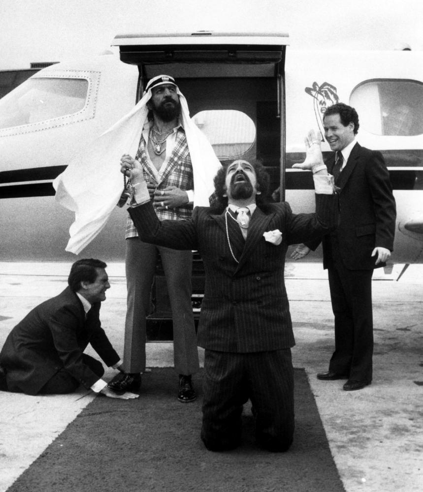THINGS ARE TOUGH ALL OVER, Tommy Chong (plaid jacket), Cheech Marin (kneeling front), 1982, (c) Columbia