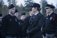 The Killing, Sterling Beaumon (L), Joan Allen (C), Levi Meaden (R), 04/03/2011, ©NETFLIX
