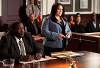 Drop Dead Diva, Quinton Aaron (L), Brooke Elliott (R), 'Bride-a-Palooza', Season 3, Ep. #12, 09/18/2011, ©LIFETIME