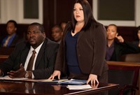 Drop Dead Diva, Quinton Aaron (L), Brooke Elliott (R), 'Bride-a-Palooza', Season 3, Ep. #12, 09/18/2011, ©LIFETIME