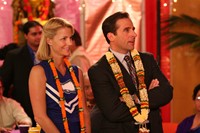The Office, Nancy Walls (L), Steve Carell (R), 'Diwali', Season 3, Ep. #6, 11/02/2006, ©NBC