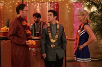 The Office, Rainn Wilson (L), B.J. Novak (C), Nancy Walls (R), 'Diwali', Season 3, Ep. #6, 11/02/2006, ©NBC