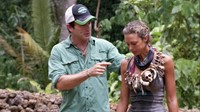 Survivor, Jeff Probst (L), Chelsea Meissner (R), 'Go Out With A Bang', Season 24: One World, Ep. #9, 04/11/2012, ©CBS