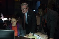 Taxi Brooklyn, Chyler Leigh (L), James Colby (C), Jacky Ido (R), 'The Longest Night', Season 1, Ep. #10, 08/27/2014, ©NBC