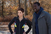 Taxi Brooklyn, Chyler Leigh (L), Jacky Ido (R), 'Frenchmen Can't Jump', Season 1, Ep. #11, 09/03/2014, ©NBC