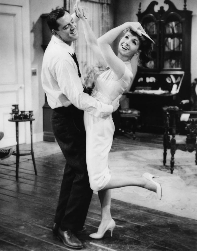 THE MATING GAME, from left, Tony Randall, Debbie Reynolds, 1959