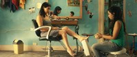 DEGRADE, foreground from left: Hiam Abbass, Maisa Abdelhadi, 2015. © La Pacte