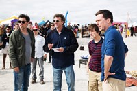 VACATION, from left: directors John Francis Daley, Jonathan M. Goldstein, Skyler Gisondo, Ed Helms, on set, 2015. ph: Hopper Stone/©Warner Bros. Pictures