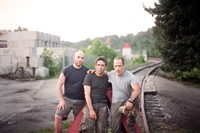 The Last Patrol, Brendan O'Byrne (L), Guillermo Cervera (C), Sebastian Junger (R), 11/10/2014, ©HBOMR