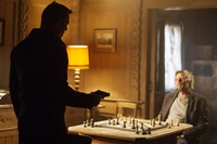 SPECTRE, from left: Daniel Craig, Jesper Christensen, 2015. ph: Susie Allnutt/© Columbia Pictures