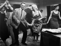 DRAGSTRIP GIRL, Frank Gorshin, Judy Bamber, 1957