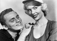 DRAGSTRIP GIRL, Frank Gorshin, Judy Bamber, 1957