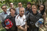 The Birthday Boys, from left: Matt Kowalick, Jefferson Dutton, Mike Hanford, Tim Kalpakis, Bob Odenkirk, Mike Mitchell, Chris VanArtsdalen, Dave Ferguson, 'Episode 202', Season 2, Ep. #2, ©IFC