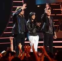 American Idol, Jena Irene Asciutto (L), Caleb Johnson (R), Season 13, 1/15/2014, ©FOX