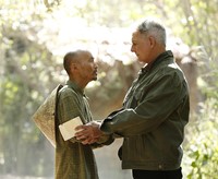 NCIS, Long Nguyen (L), Mark Harmon (R), 09/23/2003, ©CBS