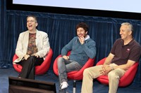 The Big Bang Theory, Bill Prady (L), Simon Helberg (C), Michael J. Massimino (R), 09/24/2007, ©CBS