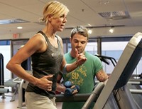 Work Out, Jackie Warner (L), Jesse Brune (R), 'Hit the Wall', Season 3, Ep. #4, 05/06/2008, ©BRAVO