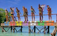 Survivor, from left: Kat Edorsson, Christina Cha, Greg 'Tarzan' Smith, Chelsea Meissner, Sabrina Thompson, Alicia Rosa, 'It's Gonna Be Chaos', Season 24: One World, Ep. #12, 05/02/2012, ©CBS