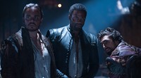 Da Vinci's Demons, Lee Boardman (L), Ray Fearon (C), Gregg Chillin (R), 'The Enemies of Man', Season 2, Ep. #9, 05/17/2014, ©STARZ