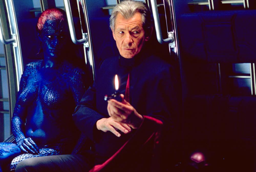 X-MEN 2, Rebecca Romijn-Stamos, Ian McKellen, 2003, TM & Copyright (c) 20th Century Fox Film Corp. All rights reserved.