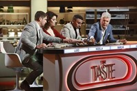 The Taste, Nigella Lawson (L), Marcus Samuelsson (C), Anthony Bourdain (R), 'Bring the Heat', Season 3, Ep. #6, 01/15/2015, ©ABC