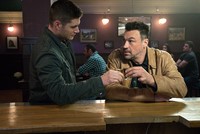 Supernatural, Jensen Ackles (L), Aleks Paunovic (R), 'Beyond the Mat', Season 11, Ep. #15, 02/24/2016, ©KSITE