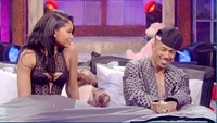 Nick Cannon Presents Wild 'n' Out, Chanel Iman (L), Nick Cannon (R), 'Season 6', 07/02/2014, ©MTV