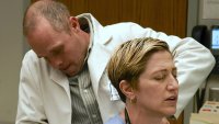 Nurse Jackie, Paul Schulze (L), Edie Falco (R), 'Sweet 'n All', Season 1, Ep. #2, 06/15/2009, ©SHO