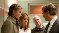 Nurse Jackie, Edie Falco (L), Merritt Wever (C), Paul Schulze (R), 'Silly String', Season 2, Ep. #7, 05/03/2010, ©SHO