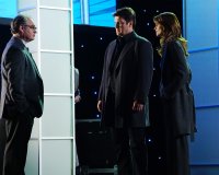 Castle, John Billingsley (L), Nathan Fillion (R), 'Tone Dead', Season 8, Ep. #9, 02/08/2016, ©ABC