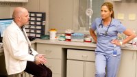 Nurse Jackie, Paul Schulze (L), Edie Falco (R), 'Nancy Wood', Season 6, Ep. #6, 05/18/2014, ©SHO