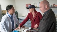 Nurse Jackie, Edie Falco (L), Paul Schulze (R), 'Are You With Me, Doctor Wu?', Season 7, Ep. #7, 05/24/2015, ©SHO