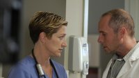 Nurse Jackie, Edie Falco (L), Paul Schulze (R), 'Chicken Soup', Season 1, Ep. #3, 06/22/2009, ©SHO