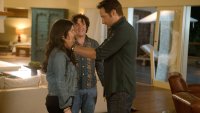 Californication, Madeleine Martin (L), Oliver Cooper (C), David Duchovny (R), 'Daughter', Season 7, Ep. #11, 06/22/2014, ©SHO