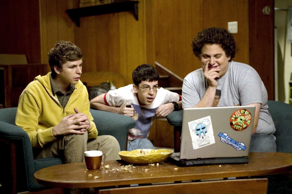 SUPERBAD, Michael Cera, Christoper Mintz-Plasse, Jonah Hill, 2007. ©Columbia Pictures
