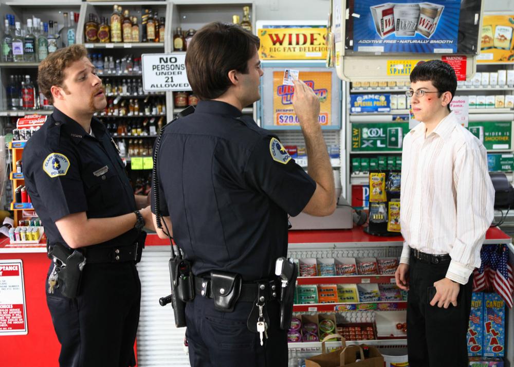 SUPERBAD, Seth Rogen, Bill Hader, Christopher Mintz-Plasse, 2007. ©Columbia Pictures