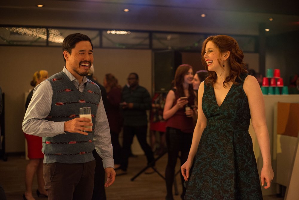 OFFICE CHRISTMAS PARTY, l-r: Randall Park, Vanessa Bayer, 2016. ph: Glen Wilson/©Paramount Pictures