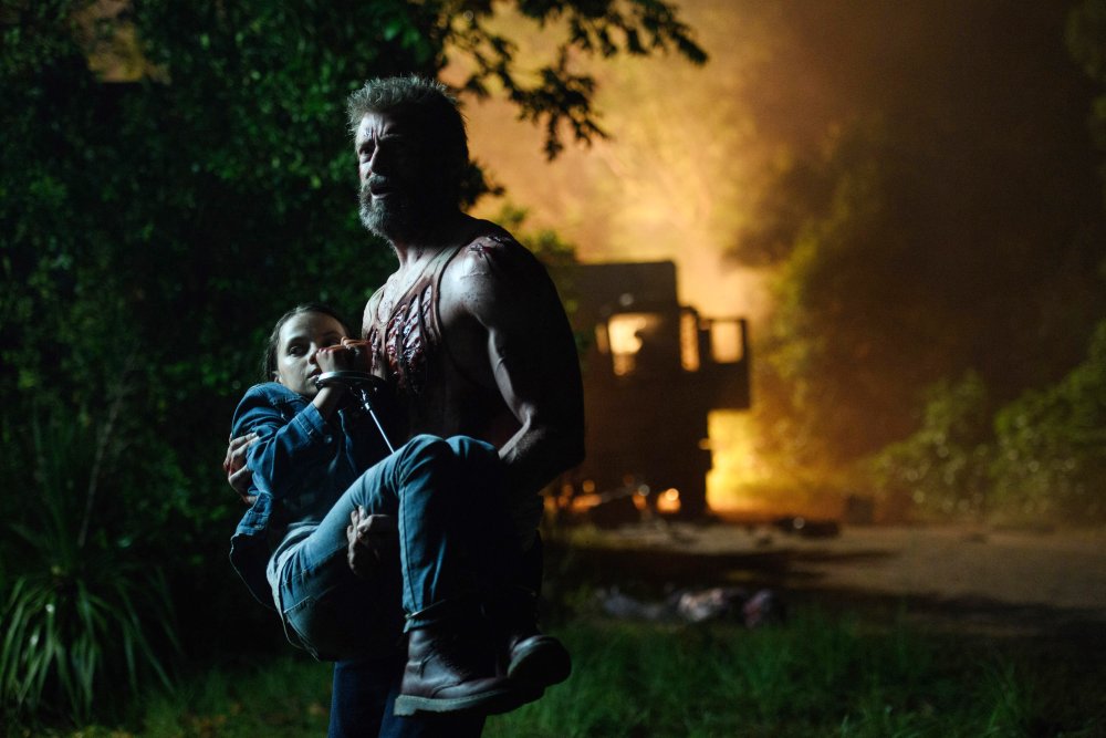 LOGAN, L-R: DAFNE KEEN, HUGH JACKMAN, 2017. PH: BEN ROTHSTEIN/TM & COPYRIGHT ©20TH CENTURY FOX FILM CORP. ALL RIGHTS RESERVED.