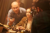 RINGS, (AKA THE RING 3), FROM LEFT: DIRECTOR F. JAVIER GUTIERREZ, MATILDA ANNA INGRID LUTZ, ON SET, 2017. PH: QUANTRELL COLBERT/© PARAMOUNT PICTURES