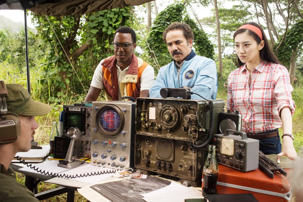 KONG: SKULL ISLAND, FROM LEFT: COREY HAWKINS, JOHN ORTIZ, JING TIAN, 2017. PH: CHUCK ZLOTNICK/© WARNER BROS. PICTURES