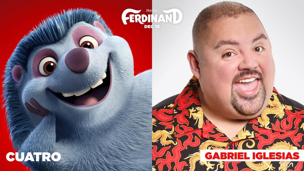 FERDINAND, GABRIEL IGLESIAS, VOICE OF CUATRO, 2017. TM AND COPYRIGHT ©20TH CENTURY FOX FILM CORP. ALL RIGHTS RESERVED