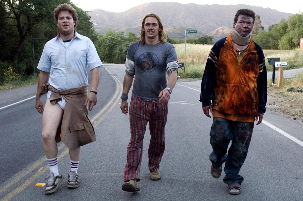 PINEAPPLE EXPRESS, from left: Seth Rogen, James Franco, Danny McBride, 2008. ©Columbia Pictures