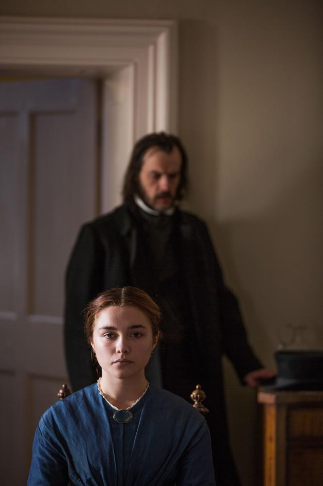 LADY MACBETH, FROM REAR: PAUL HILTON, FLORENCE PUGH, 2017. PH: LAURIE SPARHAM/©ROADSIDE ATTRACTIONS