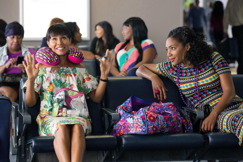 GIRLS TRIP, FROM LEFT, JADA PINKETT SMITH, TIFFANY HADDISH, 2017. PH. MICHELE K. SHORT. ©UNIVERSAL PICTURES