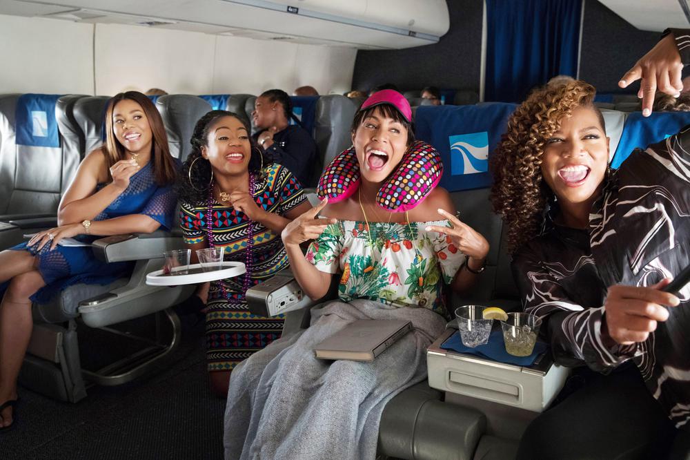 GIRLS TRIP, FROM LEFT, REGINA HALL, TIFFANY HADDISH, JADA PINKETT SMITH, QUEEN LATIFAH, 2017. PH. MICHELE K. SHORT. ©UNIVERSAL PICTURES