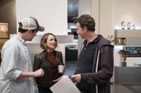GAME NIGHT, FROM LEFT, DIRECTOR JOHN FRANCIS DALEY, RACHEL MCADAMS, DIRECTOR JONATHAN GOLDSTEIN, ON-SET, 2018. PH: HOPPER STONE. ©WARNER BROS.