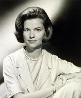 nancy dickerson (1927-1997) was hired as the first female news correspondent at cbs in 1960. she worked for nbc, pbs, and produced award winning features for syndication. 1967.