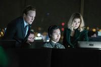 THE FIRST PURGE, STANDING, FROM LEFT: PATCH DARRAGH, MARISA TOMEI, 2018. PH: ANNETTE BROWN/© UNIVERSAL PICTURES